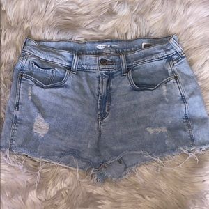 denim highwaist shorts